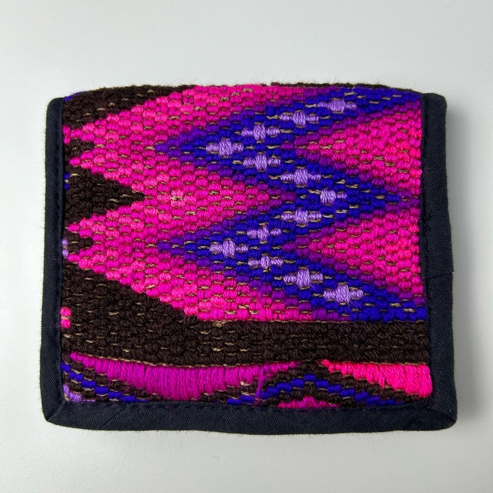 Wallet Guatemala Huipil Hand Made Cotton Money Holder Credit Cards Coin Purse